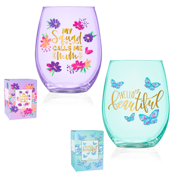 Mum's Stemless Glass