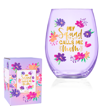 Mum's Stemless Glass