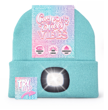 Camping Queen Beanie (Blue)