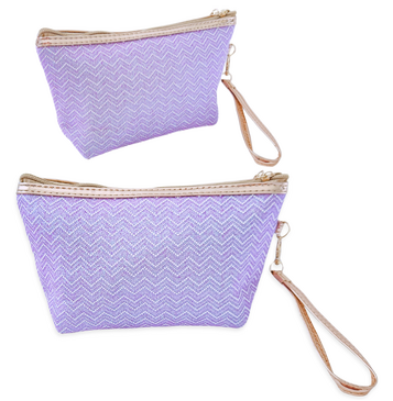Purple Shimmer Cosmetic Bag