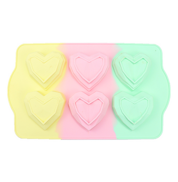 Rainbow Silicone Baking Moulds