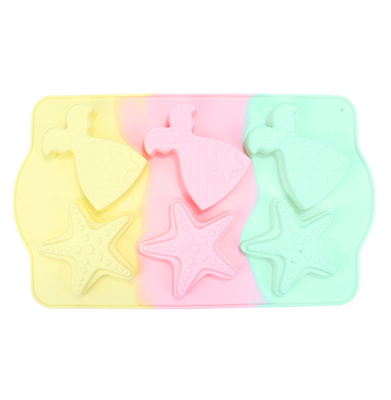 Rainbow Silicone Baking Moulds