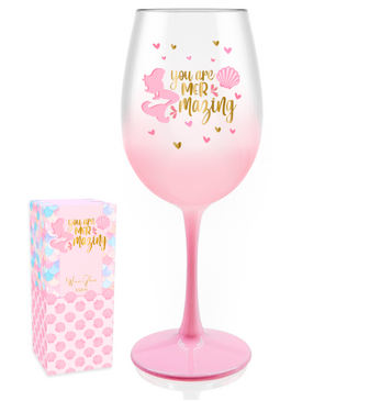 You are Mermazing Wine Glass