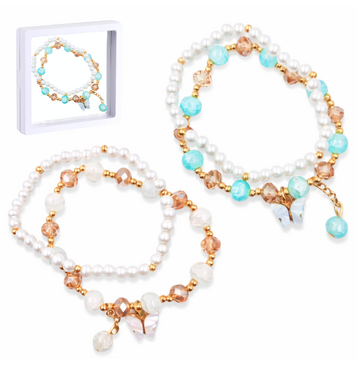 Aqua Beaded Bracelet