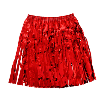 Tinsel Fringe Skirt (Red)