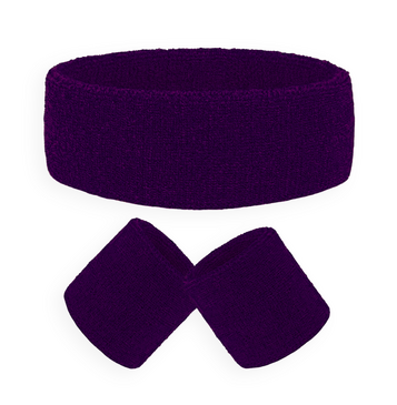 Sweat Band Set (Purple)