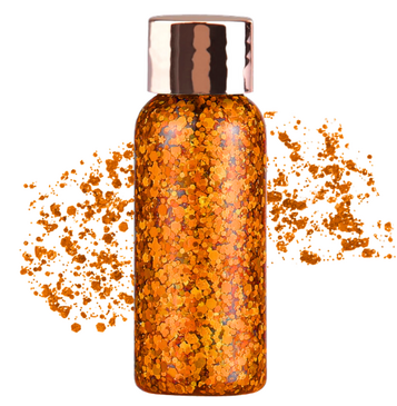 Orange Body Glitter Gel