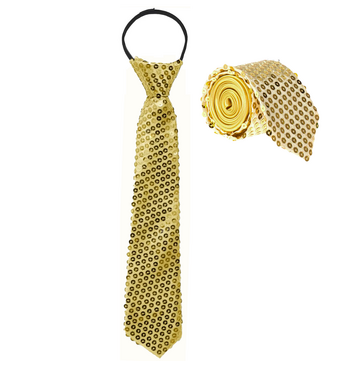 Gold Sequin Tie
