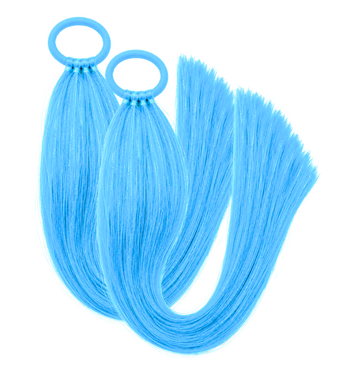 Tinsel Sports Carnival Pigtail Set (Aqua)