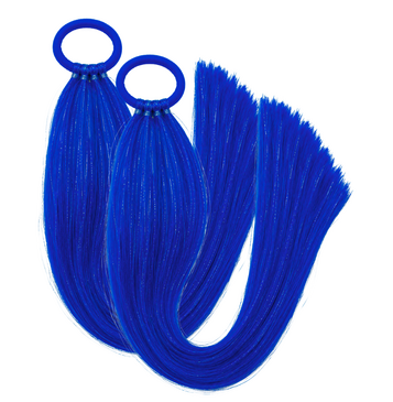 Tinsel Sports Carnival Pigtail Set (Blue)