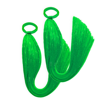 Tinsel Sports Carnival Pigtail Set (Green)