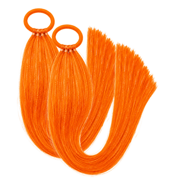 Tinsel Sports Carnival Pigtail Set (Orange)