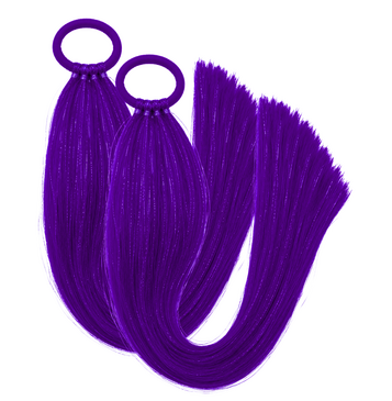 Tinsel Sports Carnival Pigtail Set (Purple)