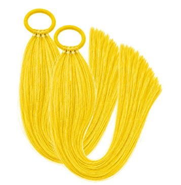 Tinsel Sports Carnival Pigtail Set (Yellow)