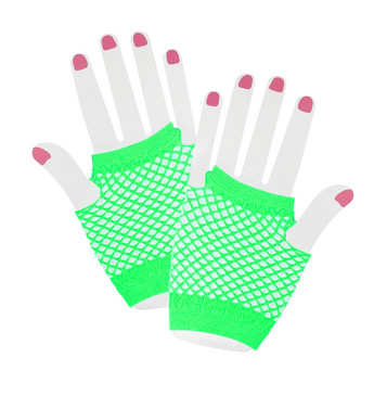 Fishnet Gloves (Flouro Green)