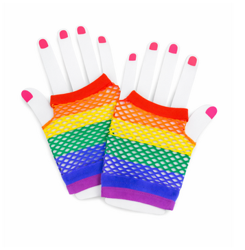 Fishnet Gloves (Rainbow)