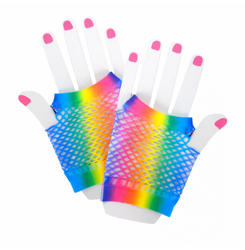 Fishnet Gloves (Rainbow)