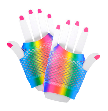 Fishnet Gloves (Rainbow)