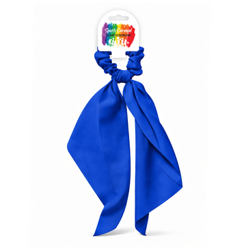 Blue Sequin Scrunchie