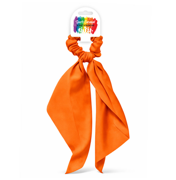 Orange Sequin Scrunchie